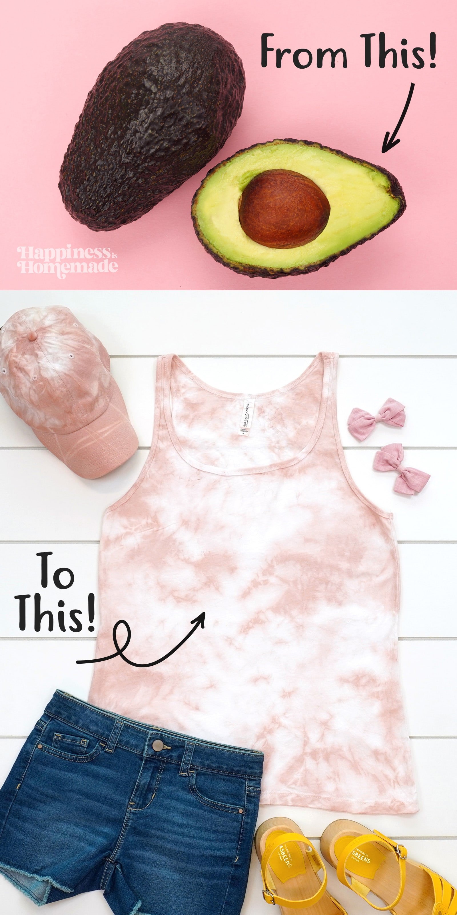 how to turn avocados into this shirt 