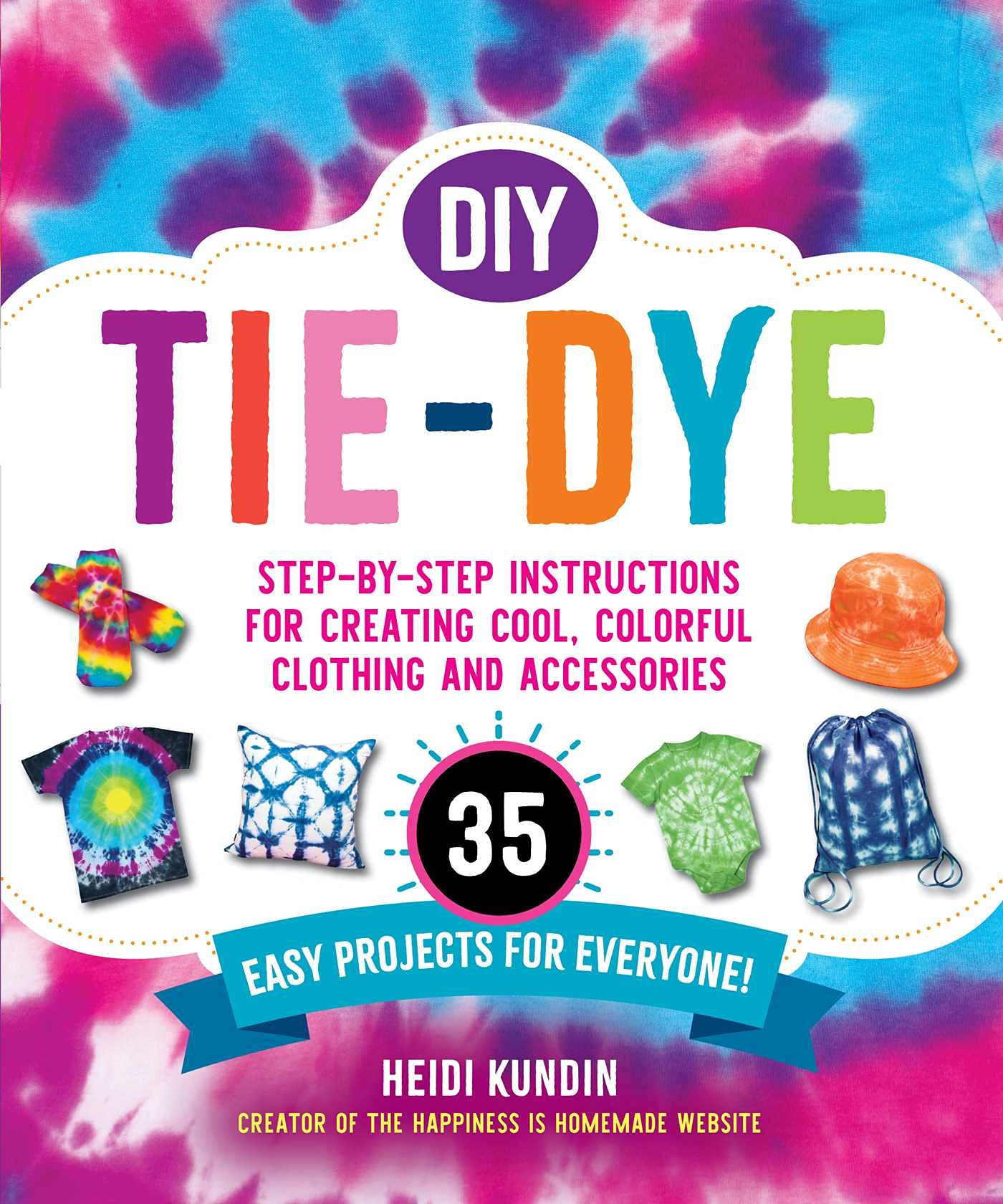 Tie Dye Kit, Fabric Dye, Tie Dye DIY T-Shirt Set