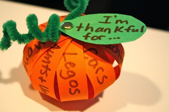 Im thankful for pumpkin craft