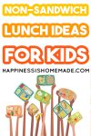 non sandwich lunch ideas for kids 