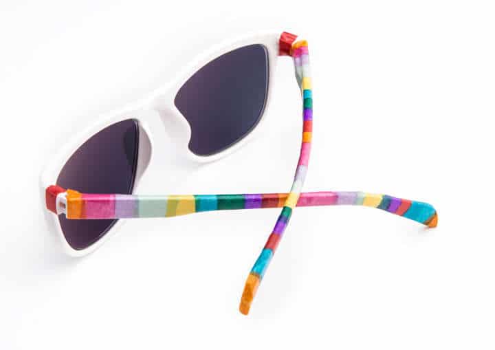 colorful rainbow decorated sunglasses