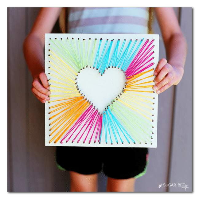 Textured Hearts Stenciled T-shirt (with puff paint!) - Scattered