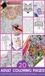 printable coloring pages collage graphic
