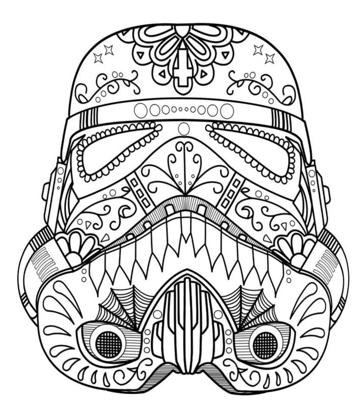 stormtrooper star wars coloring page