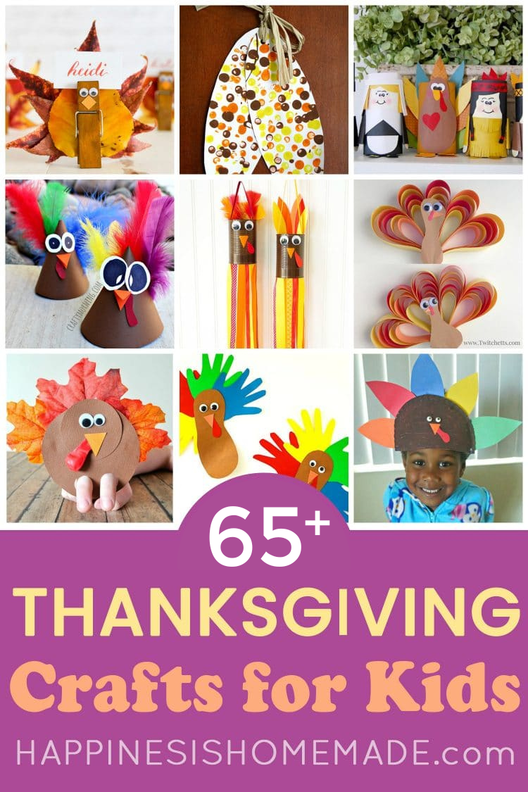 65+ Easy Thanksgiving Crafts for Kids