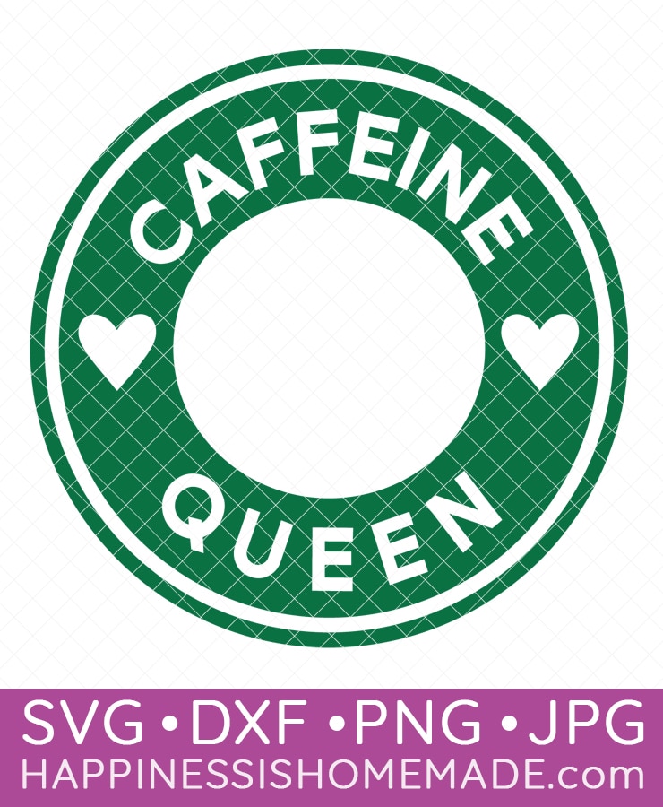 caffeine queen svg file 