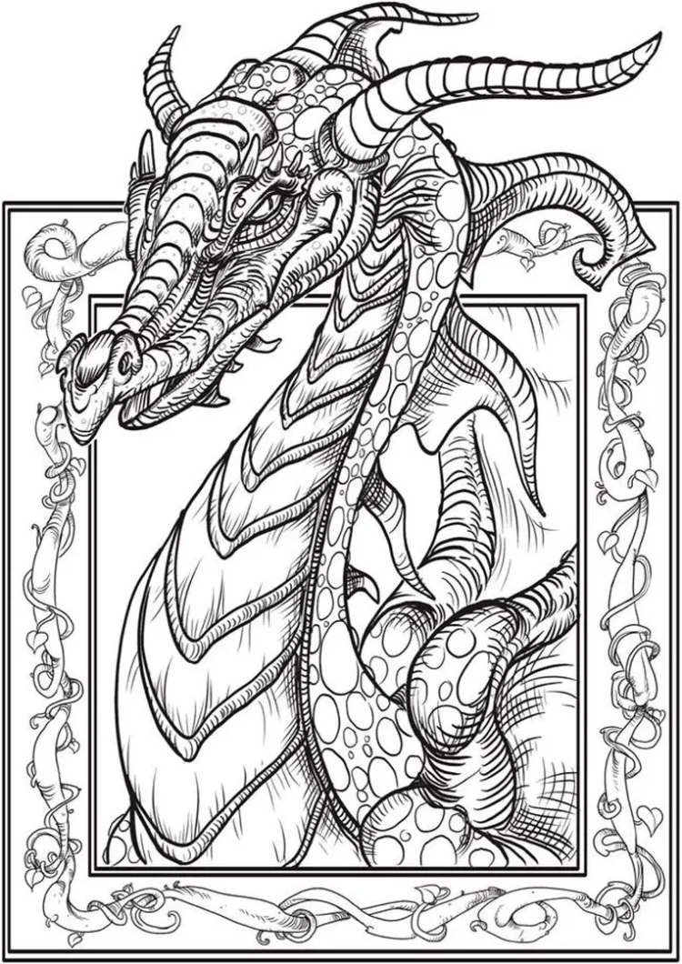 Coloring Books For Boys: Dragons: Advanced Coloring Pages for Teenagers,  Tweens, Older Kids & Boys - Art Therapy Coloring