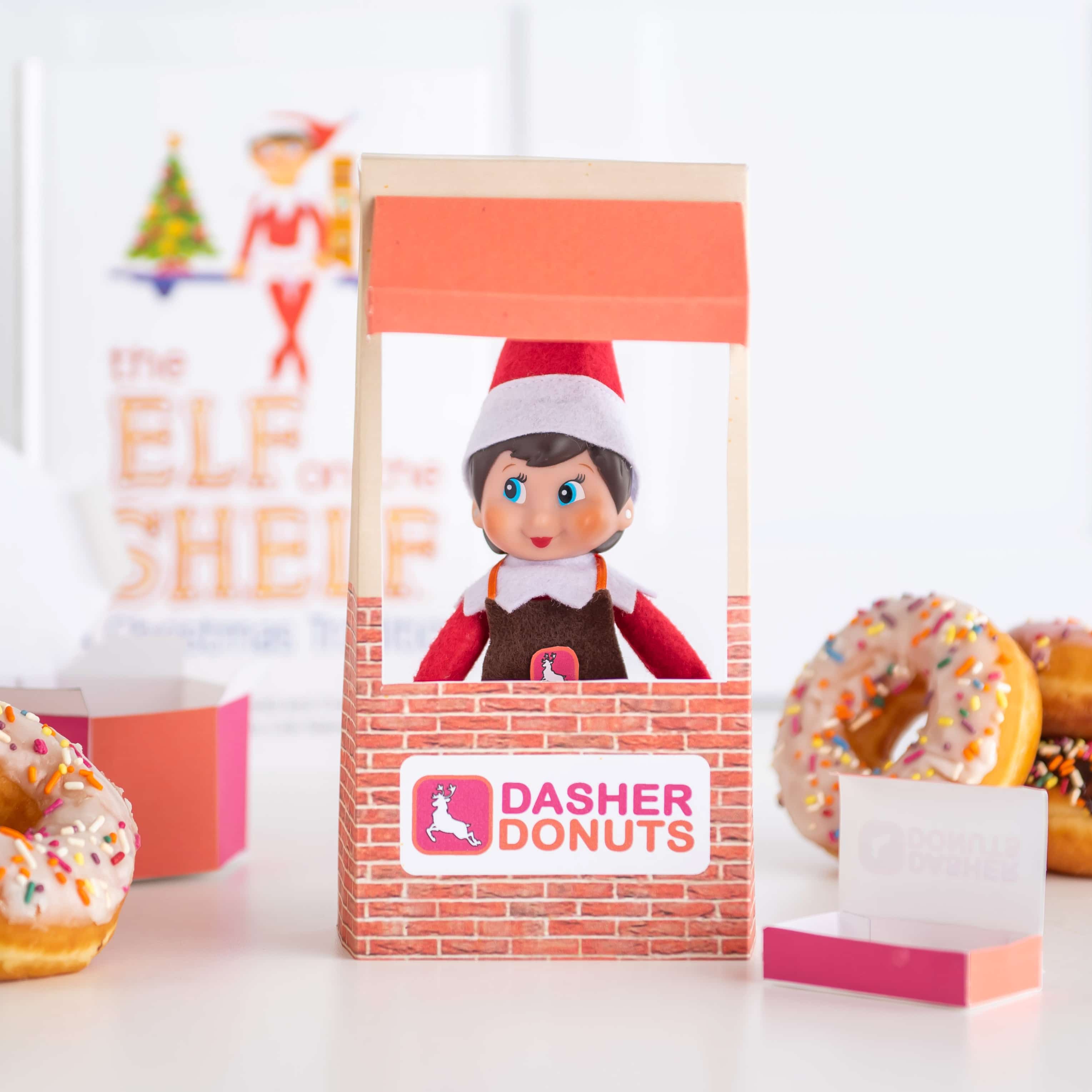 dasher donuts elf on the shelf printable