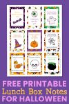 free halloween lunch notes for kids printable 