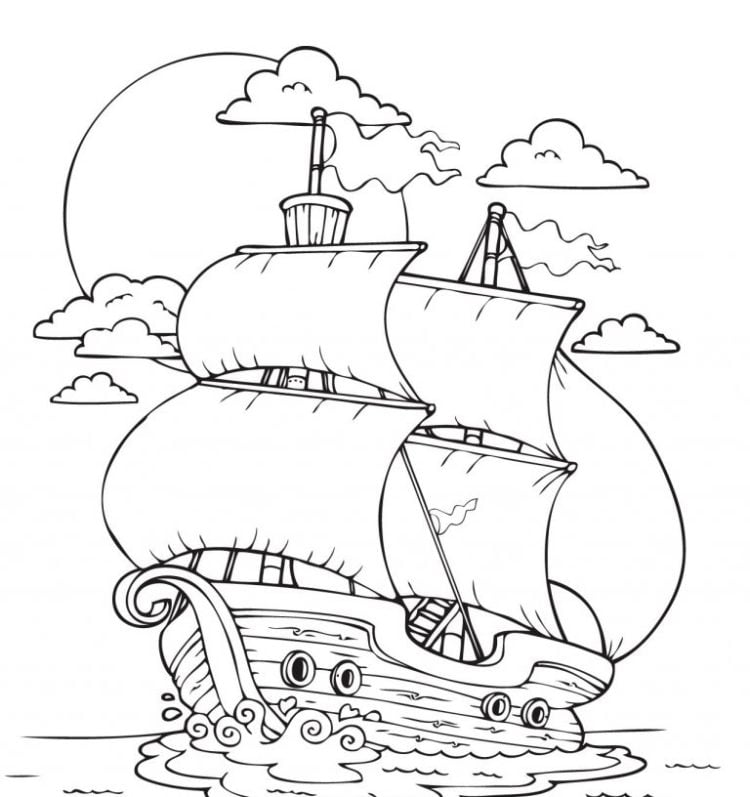 free mayflower coloring page