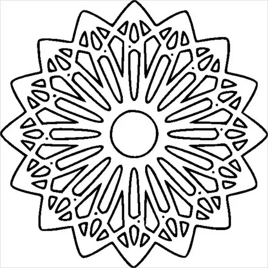 Geometric coloring page idea