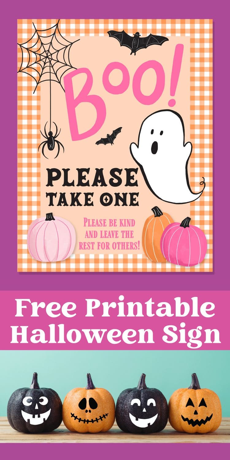 free printable halloween sign for candy bowl