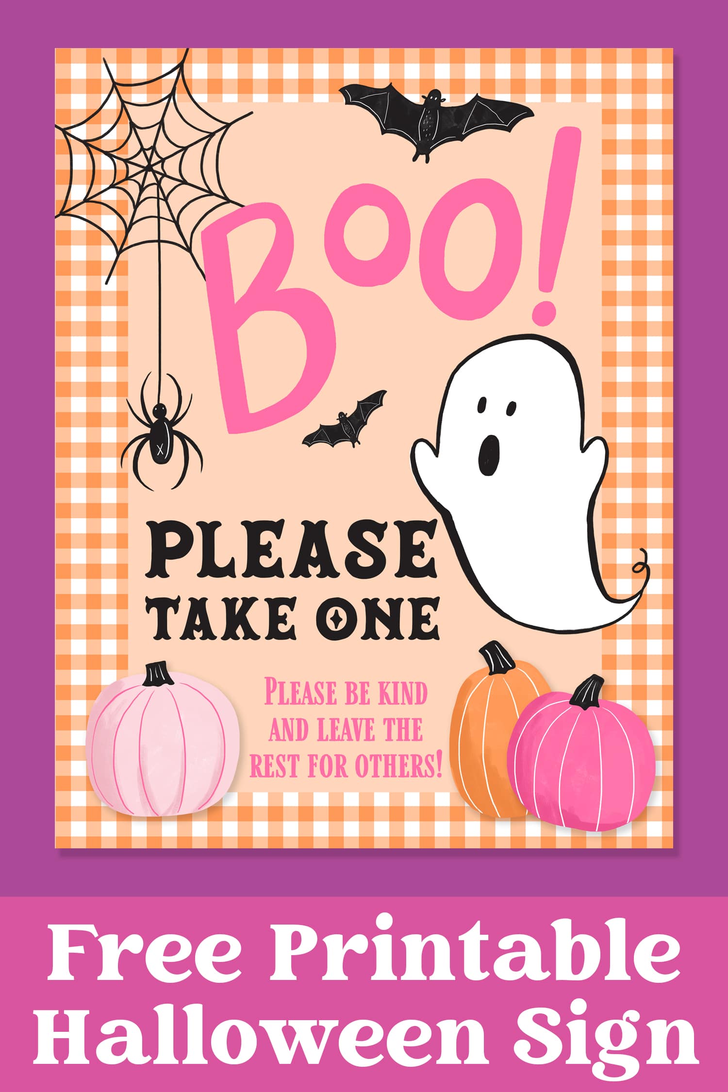 free printable halloween sign for candy bowl