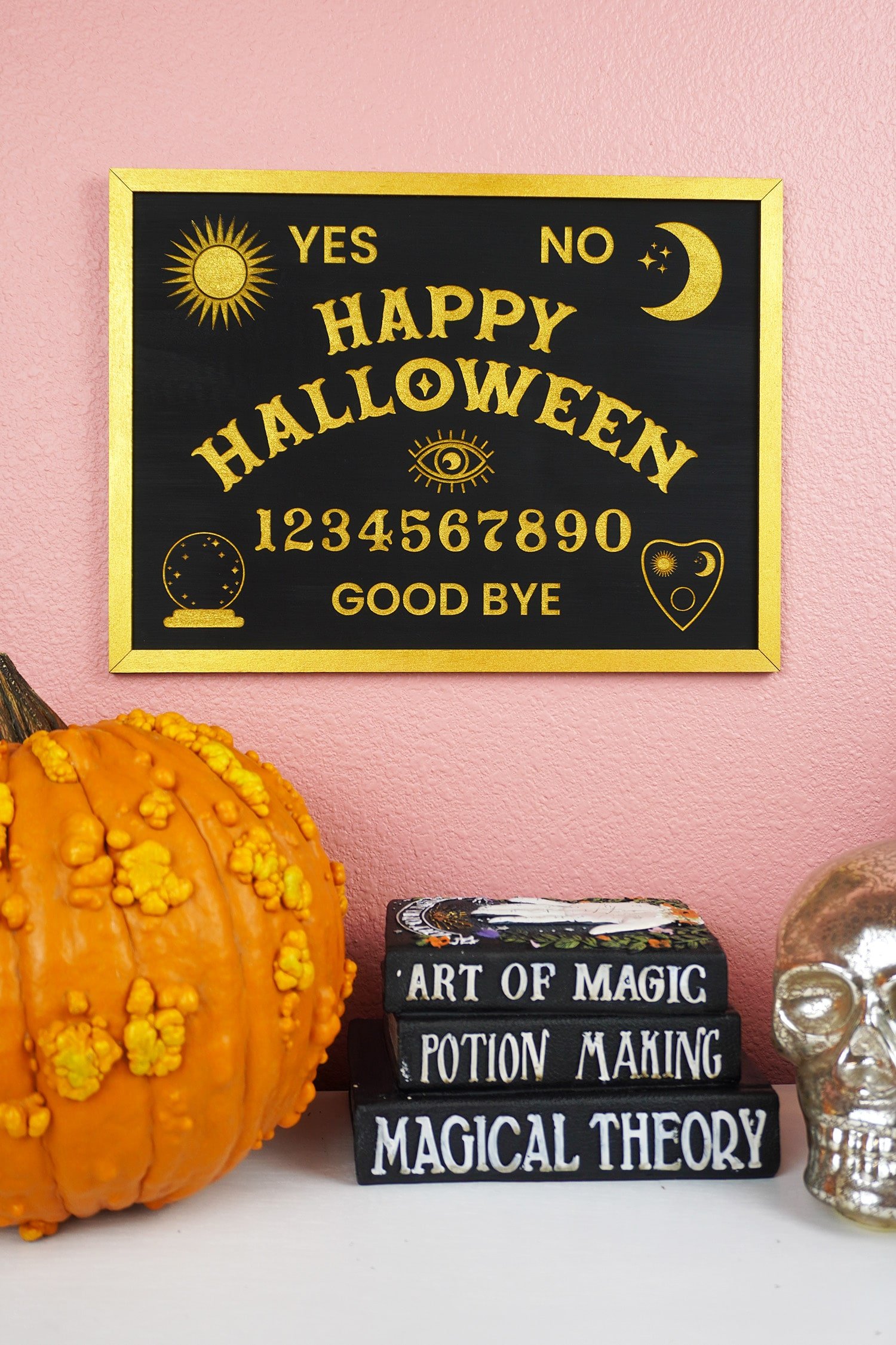 happy halloween sign ouija board inspired svg file 