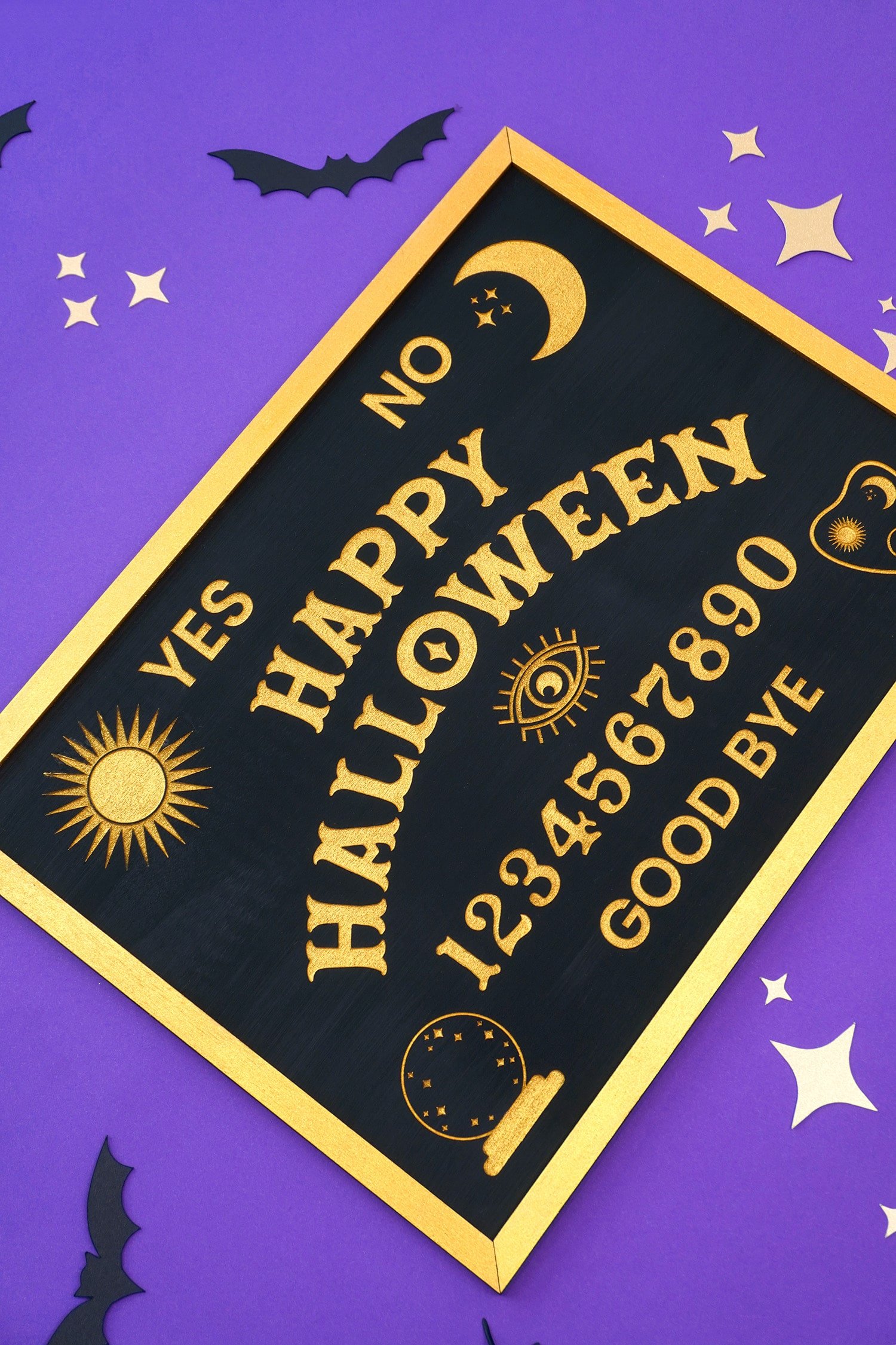 happy halloween sign ouija board inspired svg file