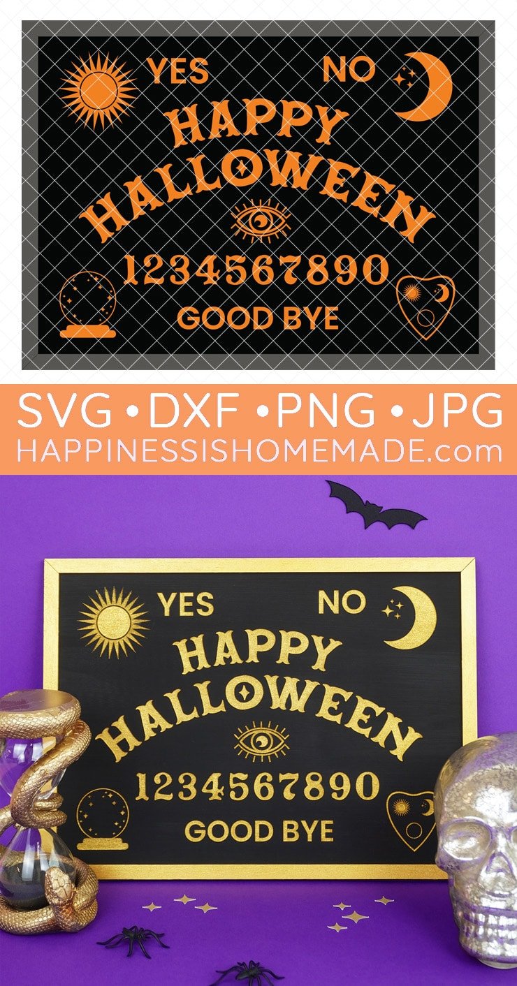 happy halloween sign ouija board inspired svg file