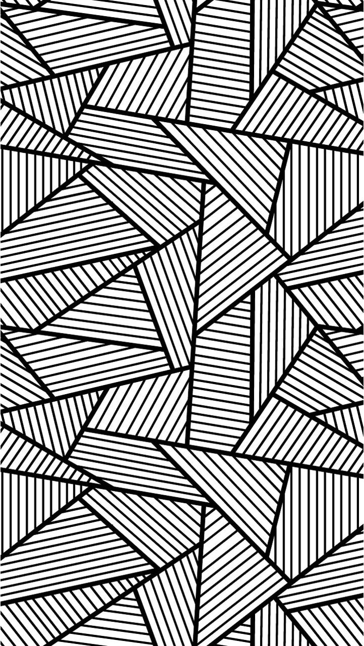 abstract geometric zen coloring page