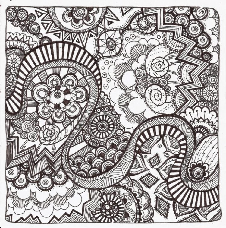 intricate designs coloring pages
