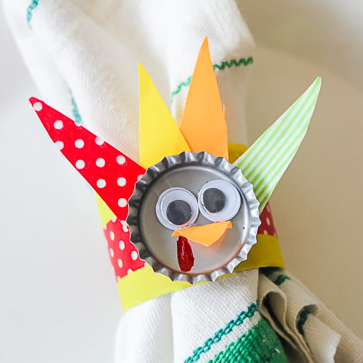 turkey napkin rings craft 