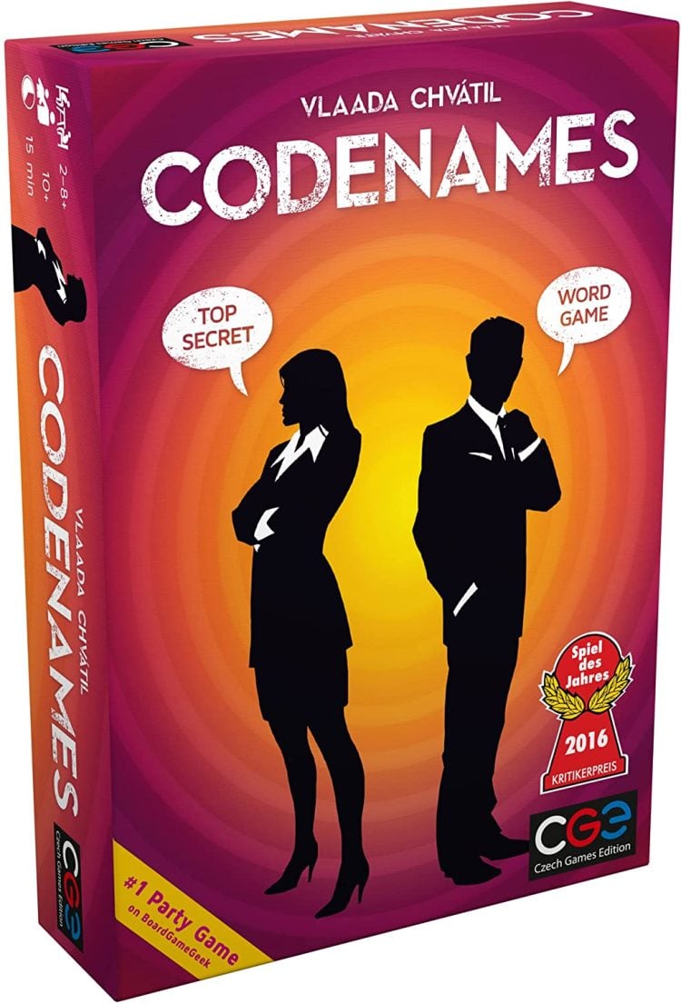 codenames party board game for adults and kids