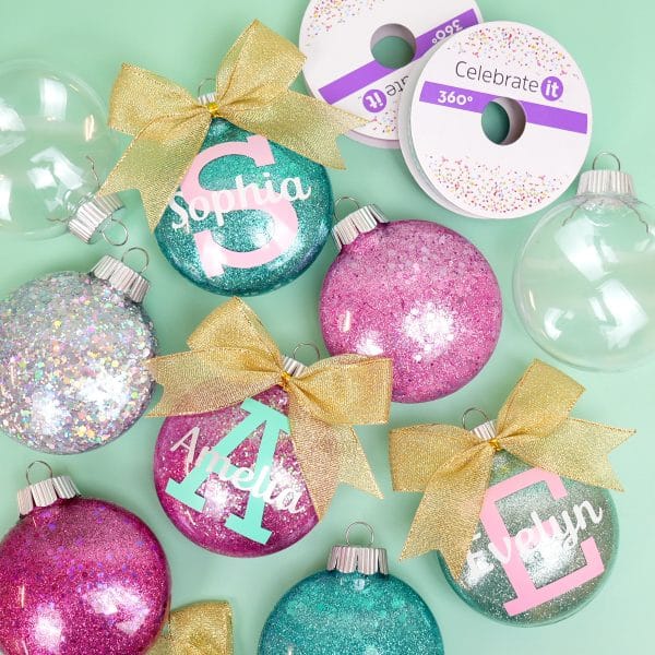 Glitter Ornaments: Easy Christmas Craft - Happiness is Homemade