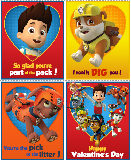 free printable paw patrol valentine cards for kids