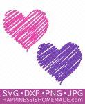 scribble heart svg file