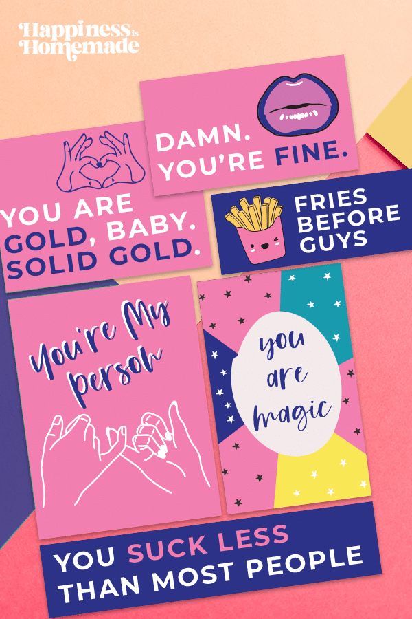 free printable galentines day cards