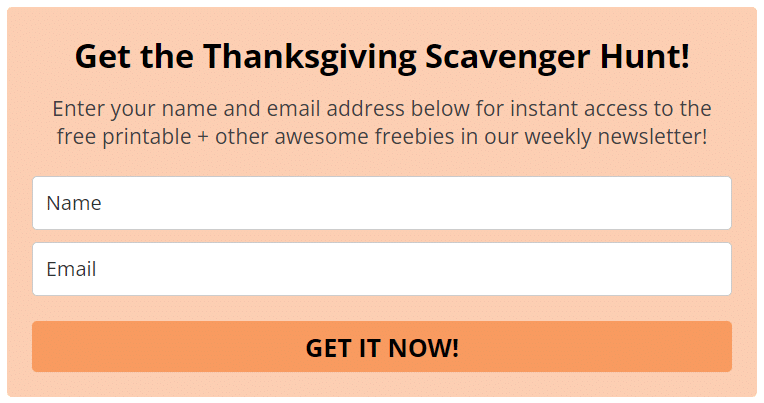 get the free thanksgiving scavenger hunt printable email address download form