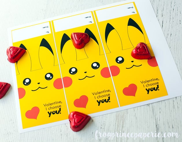 pokemon printable valentine day cards