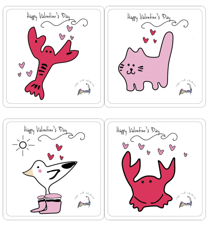 mini coloring valentines cards for kids