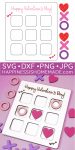 valentine tic tac toe svg file 