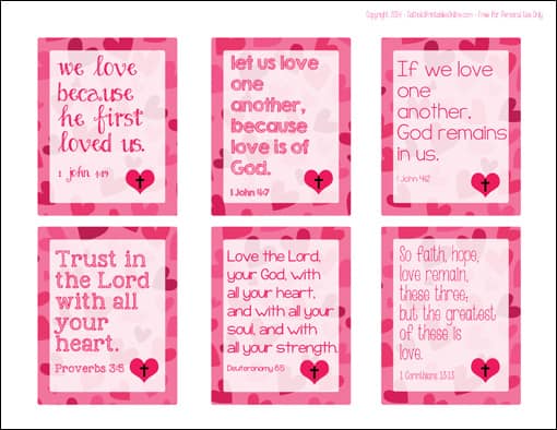 printable religious valentine cards for kids to pass out
