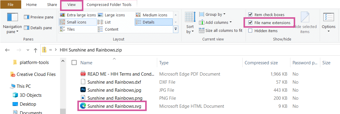 file name example for rainbow svg file