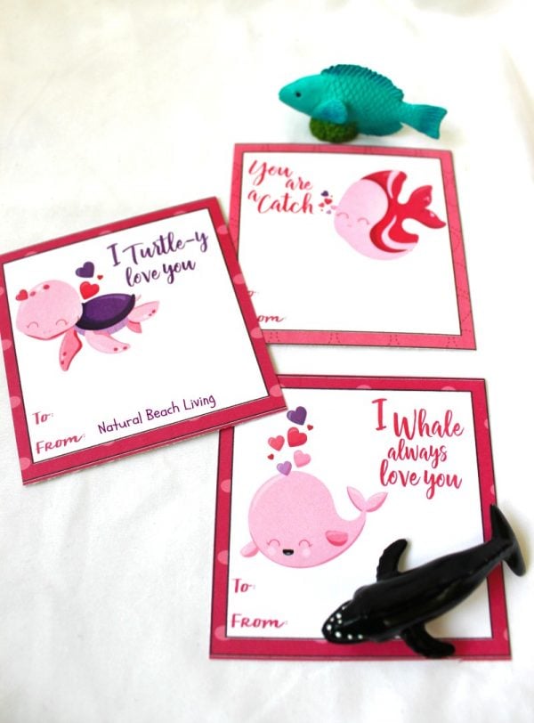 sea-themed valentine day cards