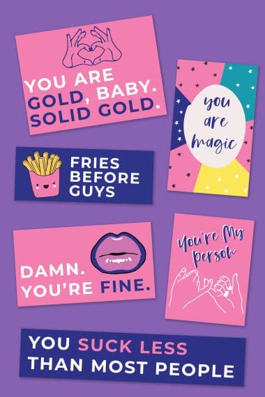 galentines day cards free printables