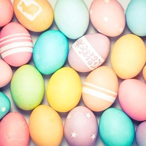 pastel pretty easter eggs