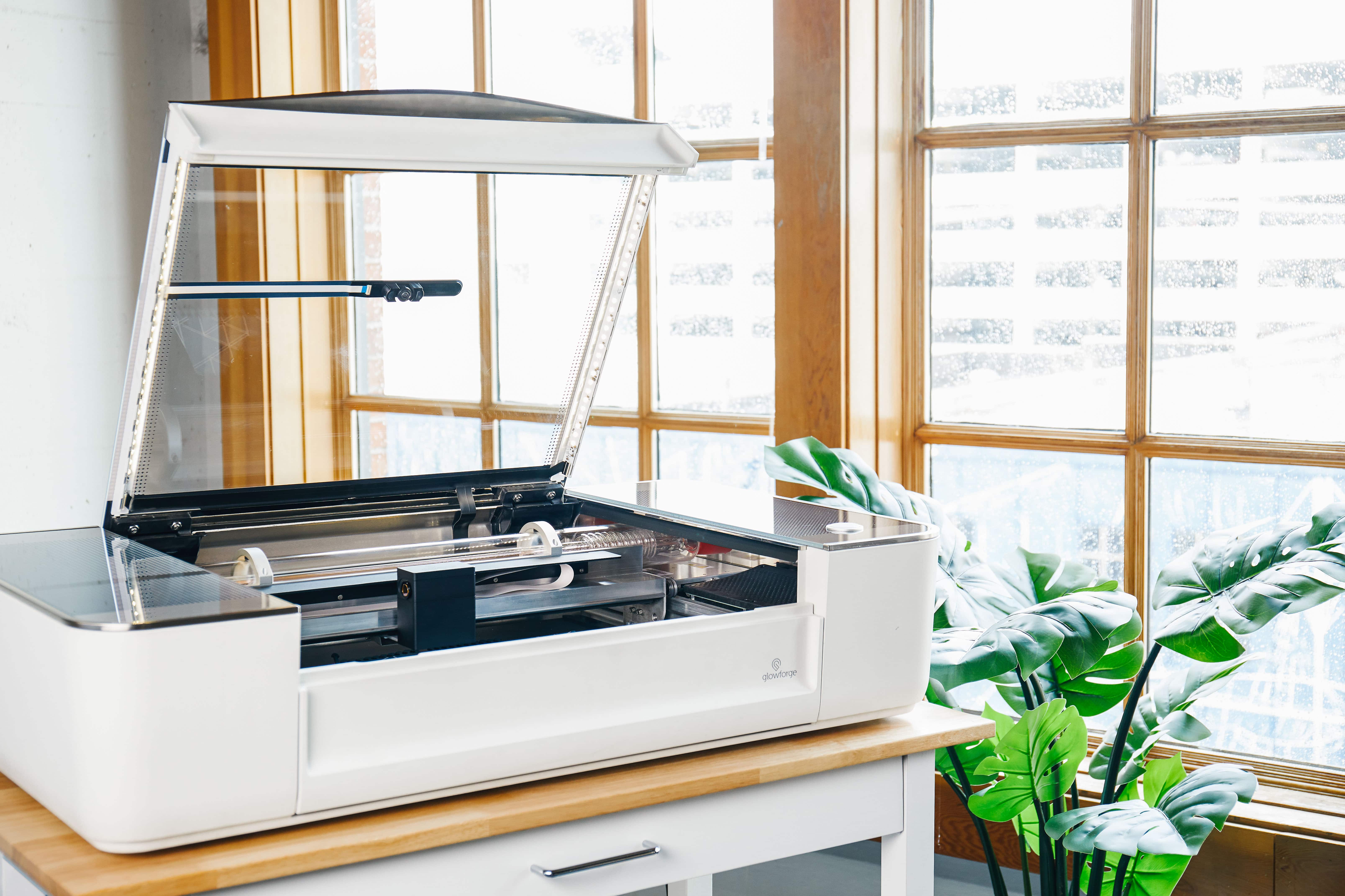 glowforge laser in office space