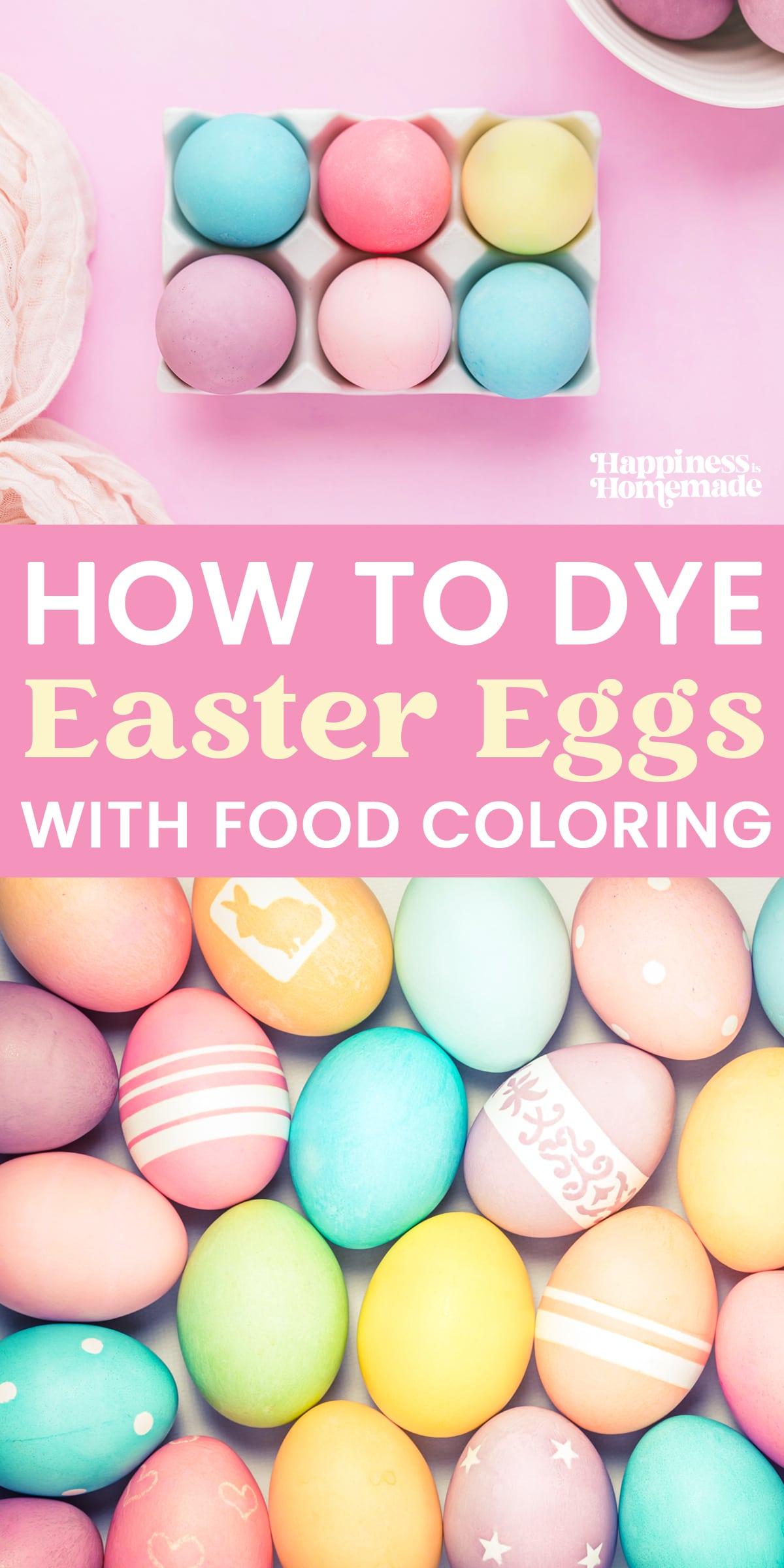 how to dye easter eggs with food coloring