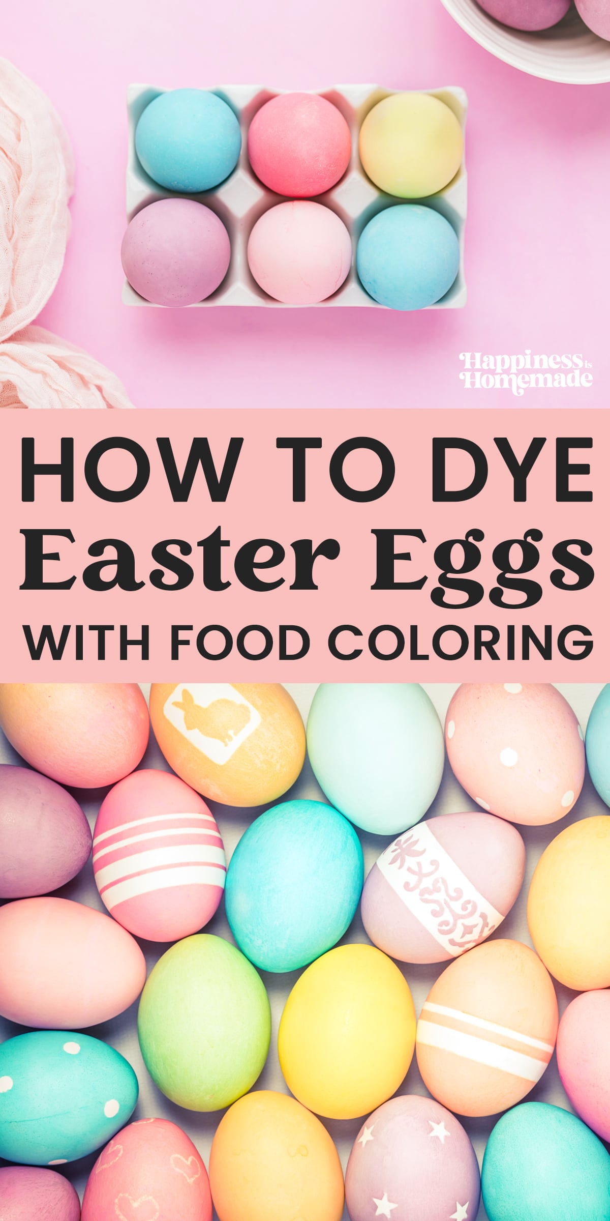 how to dye easter eggs with food coloring