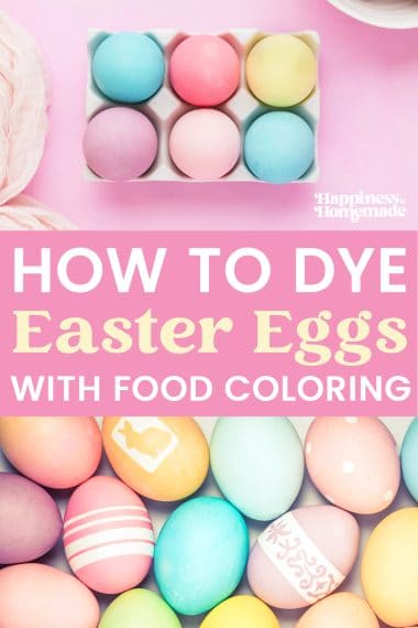 how to dye easter eggs with food coloring