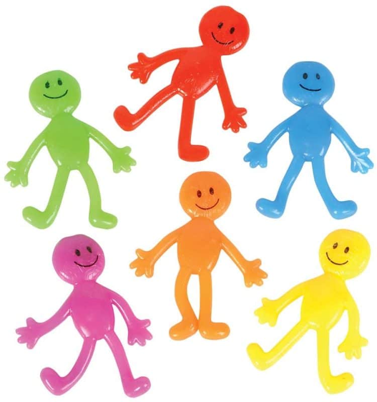 sticky smiling people in various colors