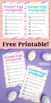 free printable easter egg exchange dice game for kids 