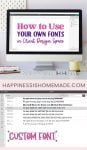 how to download your own fonts to cricut design space