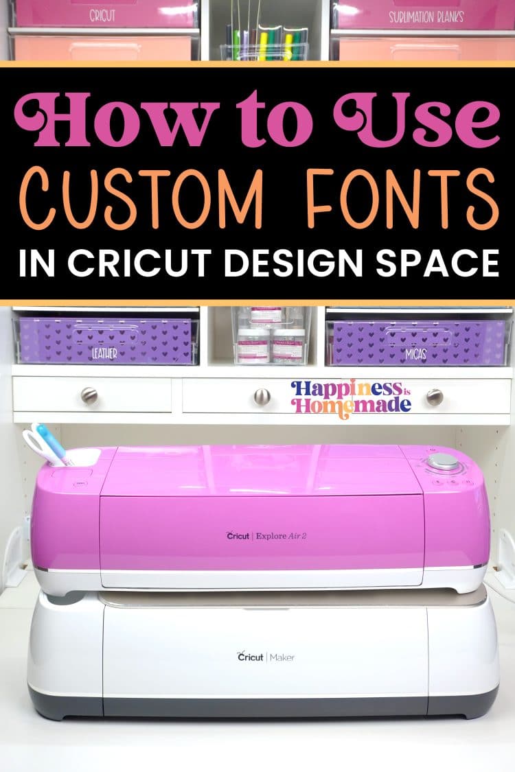 How to upload fonts to cricut design space