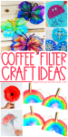 coffee filter craft ideas pin graphic