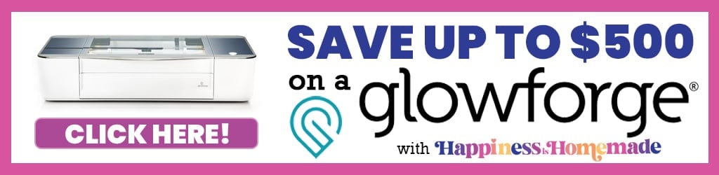 save up to 500 dollars on a glowforge clickable link