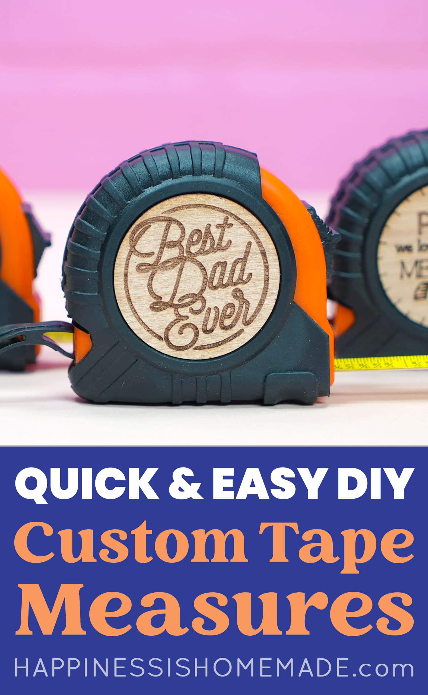 quick and easy diy custom tape measures pin graphic