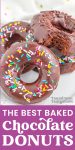 the best baked chocolate donuts pin graphic