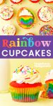 rainbow cupcakes pin graphic